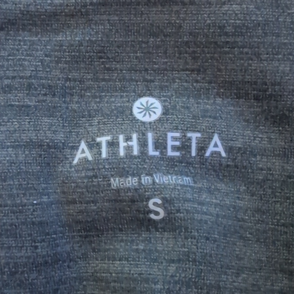 Athleta Gray Full Length Athletic Workout Leggings Size Small - Picture 2 of 7